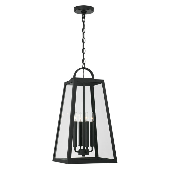 Capital Lighting 943744BK Leighton Four Light Outdoor Hanging Lantern, Black Main Image.jpg