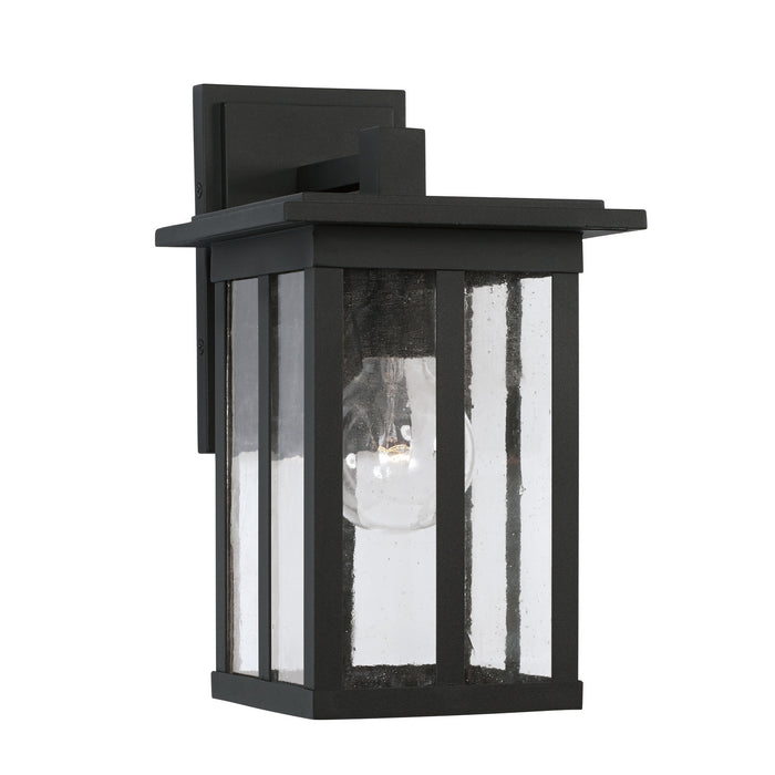 Capital Lighting 943811BK Barrett One Light Outdoor Wall Lantern, Black Main Image.jpg