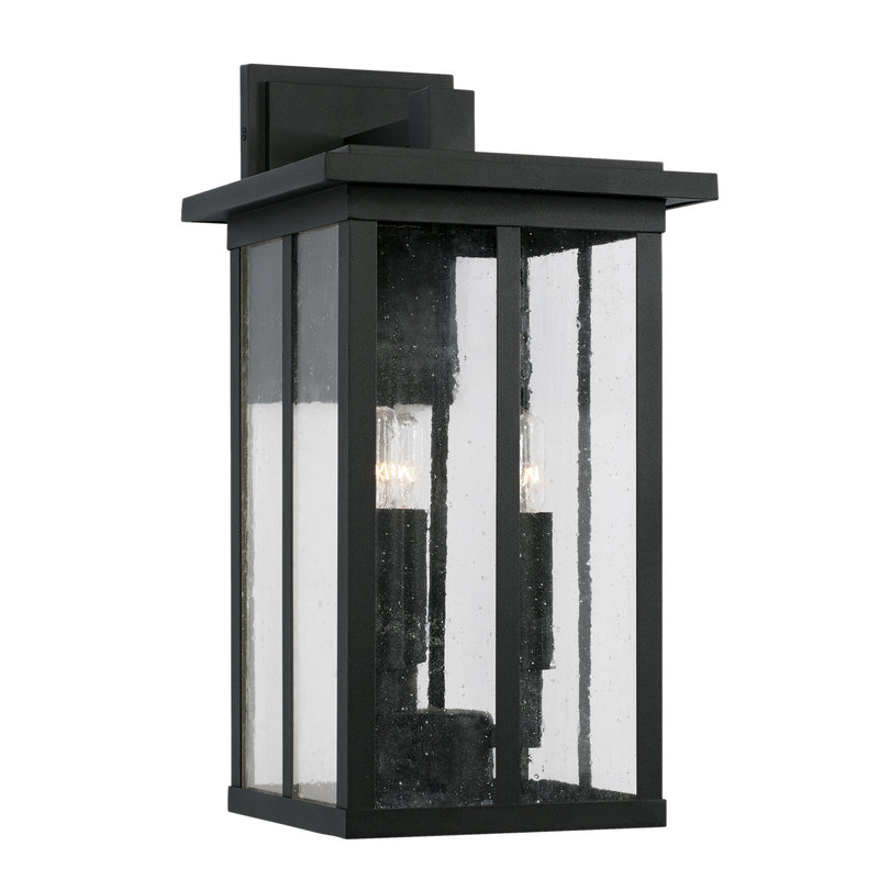 Capital Lighting 943832BK Barrett Three Light Outdoor Wall Lantern, Black Main Image.jpg