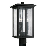 Capital Lighting 943835BK Barrett Three Light Outdoor Post Lantern, Black Main Image.jpg