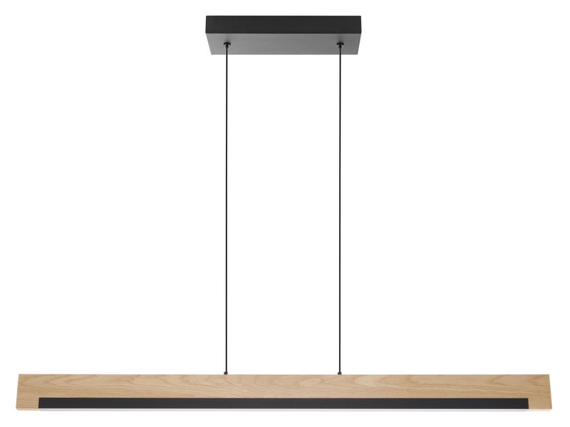 Eglo USA 99293A Camacho LED Pendant Black, Wood Main Image.jpg