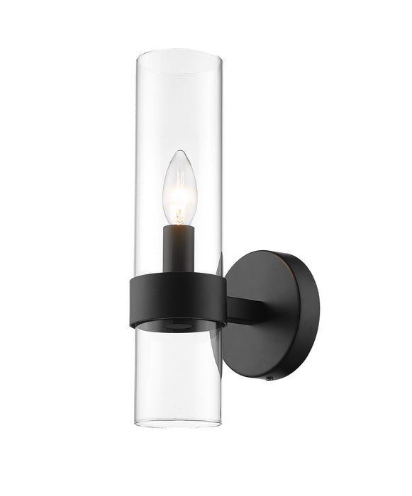 Z-Lite 4008-1S-MB Datus One Light Wall Sconce, Matte Black Main Image.jpg