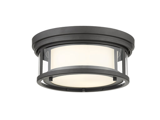 Z-Lite 426F12-BRZ Willow Two Light Flush Mount, Bronze Main Image.jpg