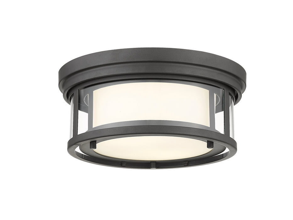 Z-Lite 426F12-BRZ Willow Two Light Flush Mount, Bronze Main Image.jpg