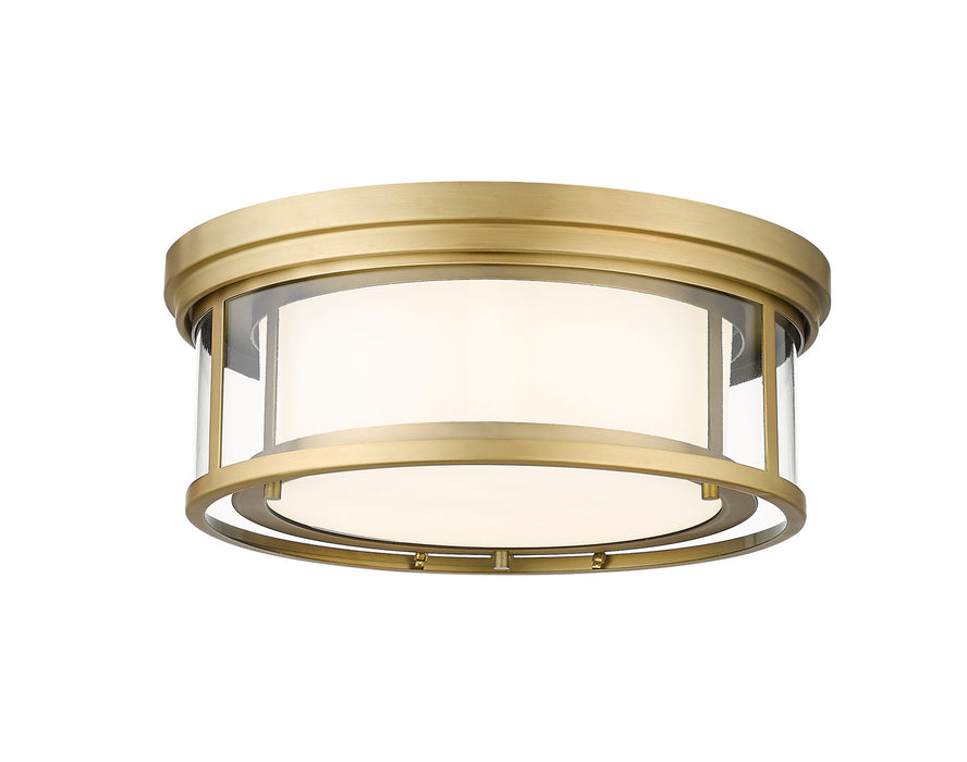 Z-Lite 426F16-OBR Willow Three Light Flush Mount, Olde Brass Main Image.jpg