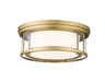 Z-Lite 426F16-OBR Willow Three Light Flush Mount, Olde Brass Main Image.jpg