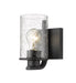 Z-Lite 492-1S-MB Beckett One Light Wall Sconce, Matte Black Main Image.jpg