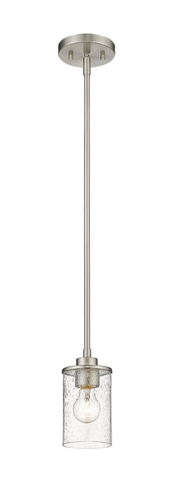 Z-Lite 492MP-BN Beckett One Light Mini Pendant, Brushed Nickel Main Image.jpg