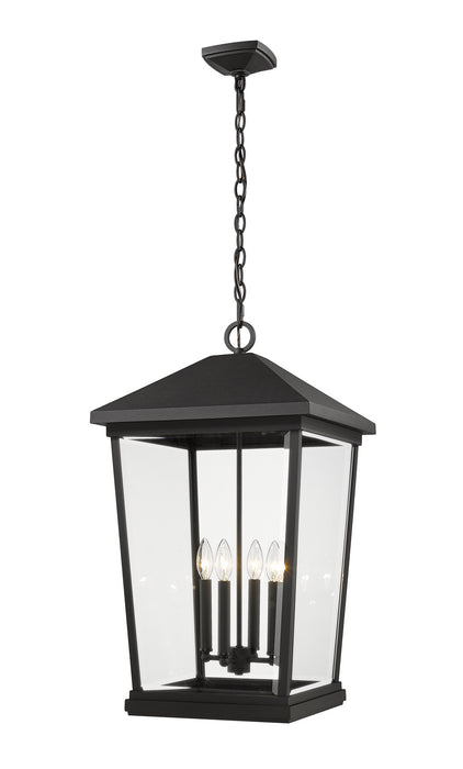 Z-Lite 568CHXXL-BK Beacon Four Light Outdoor Chain Mount, Black Main Image.jpg