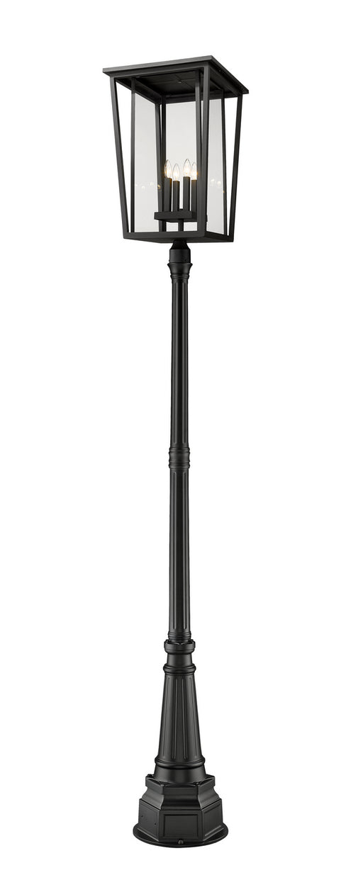 Z-Lite 571PHXXLR-564P-BK Seoul Four Light Outdoor Post Mount, Black Main Image.jpg