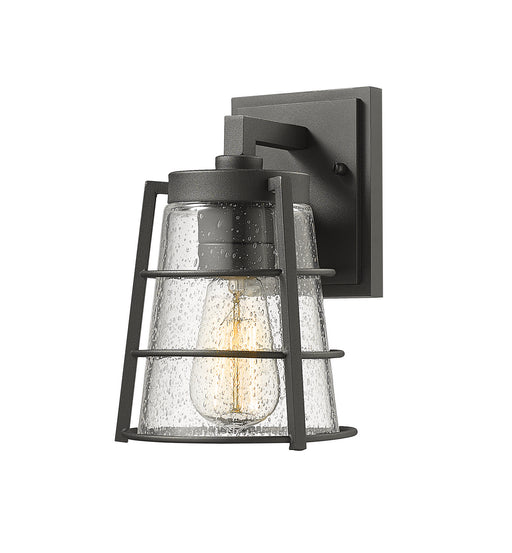 Z-Lite 591S-BK Helix One Light Outdoor Wall Sconce, Black Main Image.jpg