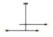 Z-Lite 731-3MB Modernist Three Light Chandelier, Matte Black Main Image.jpg