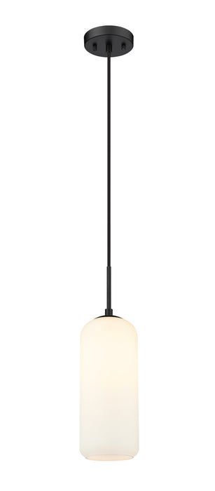 Z-Lite 732P17-MB Monty One Light Pendant, Matte Black Main Image.jpg