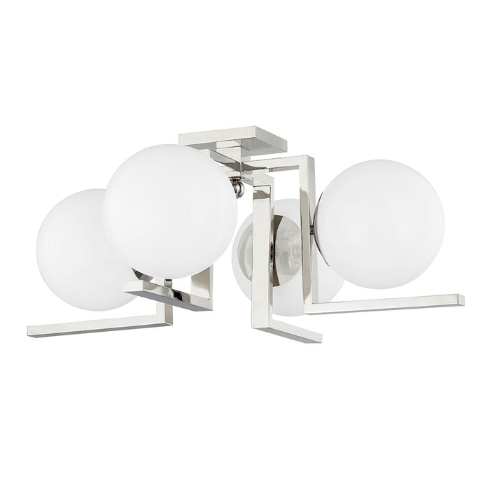 Hudson Valley 5084-PN Tanner Four Light Flush Mount, Polished Nickel Main Image.jpg