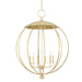 Hudson Valley 9132-GL Wesley Six Light Pendant, Gold Leaf Main Image.jpg