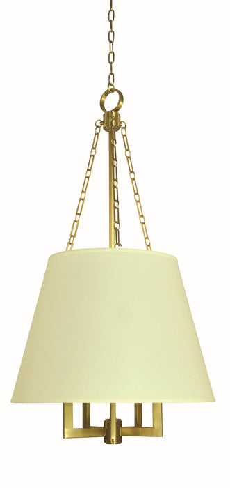 Framburg 5605 BR Bistro Five Light Chandelier, Brushed Brass Main Image.jpg