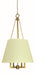 Framburg 5605 BR Bistro Five Light Chandelier, Brushed Brass Main Image.jpg