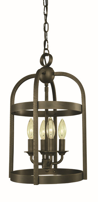 Framburg 5644 IRON Heidelberg Four Light Mini Chandelier, Iron Main Image.jpg