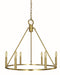 Framburg 5656 BR Midtown Six Light Chandelier, Brushed Brass Main Image.jpg