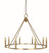 Framburg 5658 BR Midtown Eight Light Chandelier, Brushed Brass Main Image.jpg