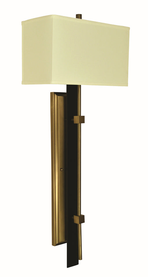 Framburg 5672 AB/MBLACK Sconces Two Light Wall Sconce, Antique Brass and Matte Black Main Image.jpg