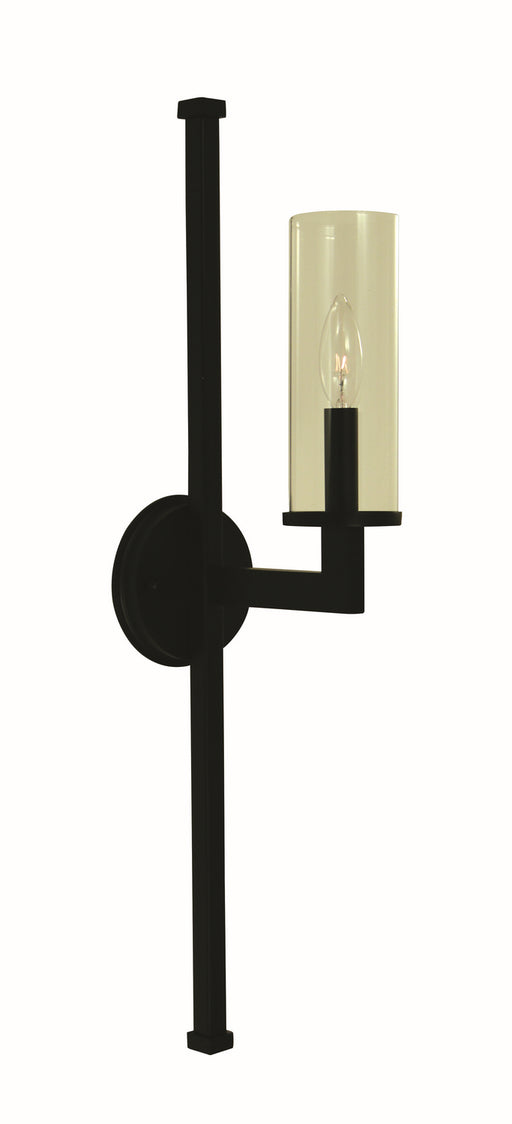 Framburg 5675 MBLACK Sconces One Light Wall Sconce, Matte Black Main Image.jpg