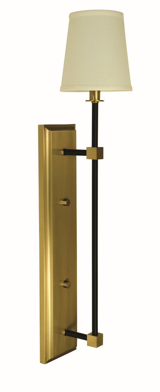 Framburg 5676 BR/MBLACK Sconces One Light Wall Sconce, Brushed Brass and Matte Black Main Image.jpg