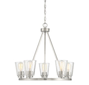 Savoy House 1-1021-5-SN Five Light Chandelier, Satin Nickel