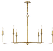 Savoy House 1-2221-6-322 Six Light Chandelier, Warm Brass