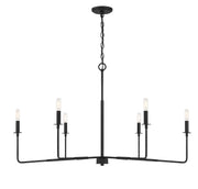 Savoy House 1-2221-6-89 Six Light Chandelier, Matte Black