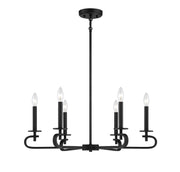 Savoy House 1-2450-6-89 Six Light Chandelier, Matte Black