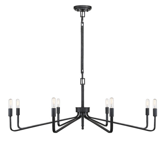 Savoy House 1-6400-8-190 Eight Light Chandelier, Forged Iron