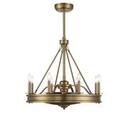 Savoy House 39-FD-124-322 LED Fan D'Lier, Warm Brass