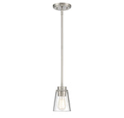Savoy House 7-1026-1-SN One Light Mini-Pendant, Satin Nickel