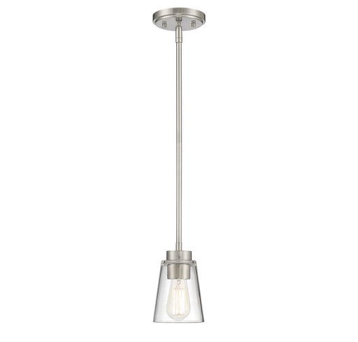 Savoy House 7-1026-1-SN One Light Mini-Pendant, Satin Nickel