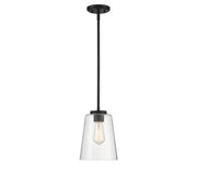 Savoy House 7-1027-1-89 One Light Mini-Pendant, Matte Black