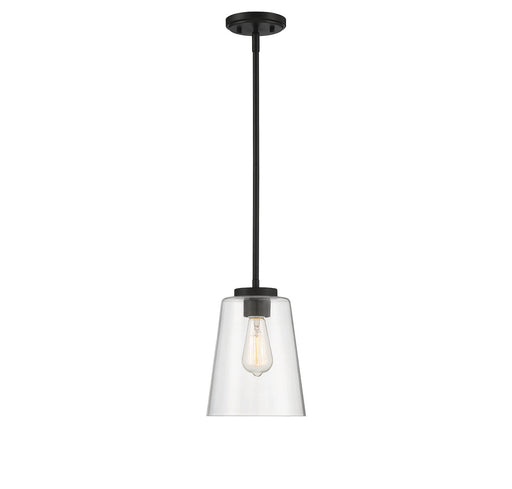 Savoy House 7-1027-1-89 One Light Mini-Pendant, Matte Black