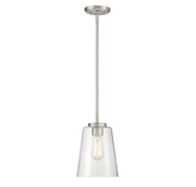 Savoy House 7-1027-1-SN One Light Mini-Pendant, Satin Nickel