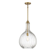 Savoy House 7-2255-1-322 One Light Pendant, Warm Brass