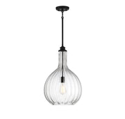 Savoy House 7-2255-1-89 One Light Pendant, Matte Black