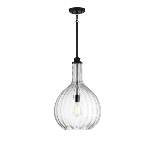 Savoy House 7-2255-1-89 One Light Pendant, Matte Black