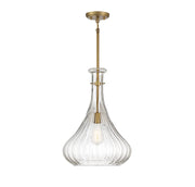 Savoy House 7-2265-1-322 One Light Pendant, Warm Brass