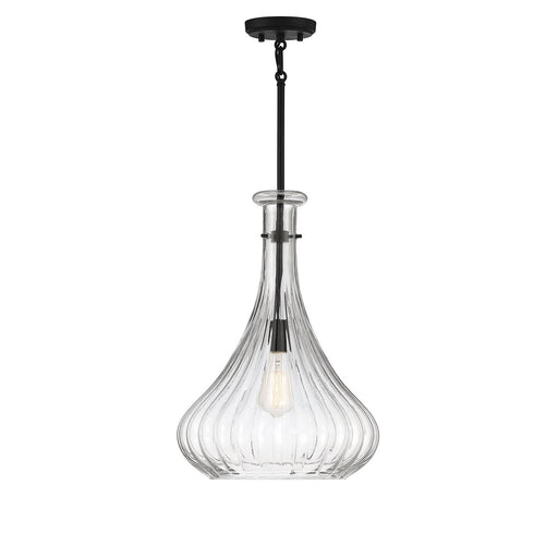Savoy House 7-2265-1-89 One Light Pendant, Matte Black
