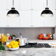 Savoy House 7-8882-1-173 One Light Pendant, Black with Polished Nickel Accents (6)