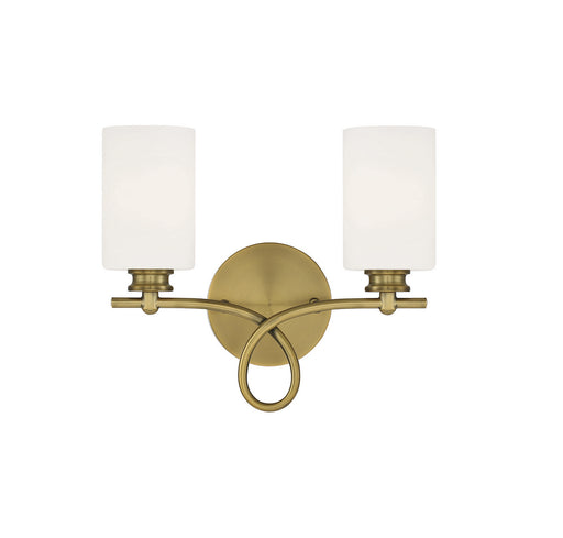 Savoy House 8-530-2-322 Two Light Bath Bar, Warm Brass