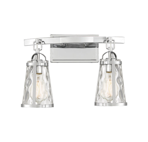 Savoy House 8-560-2-11 Two Light Bath Bar, Polished Chrome