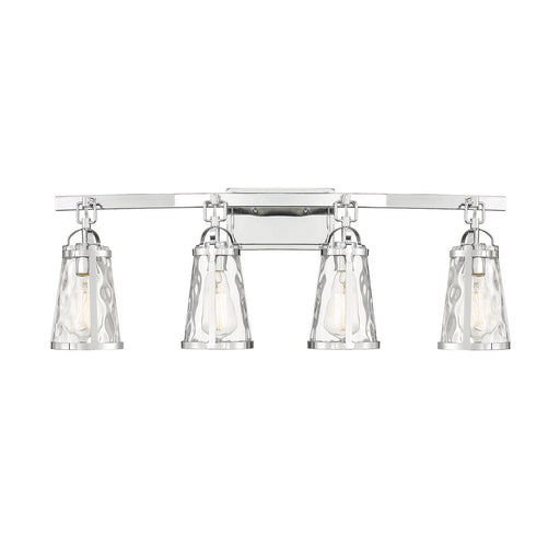 Savoy House 8-560-4-11 Four Light Bath Bar, Polished Chrome