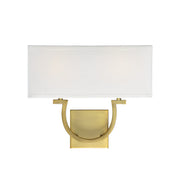 Savoy House 9-998-2-322 Two Light Wall Sconce, Warm Brass
