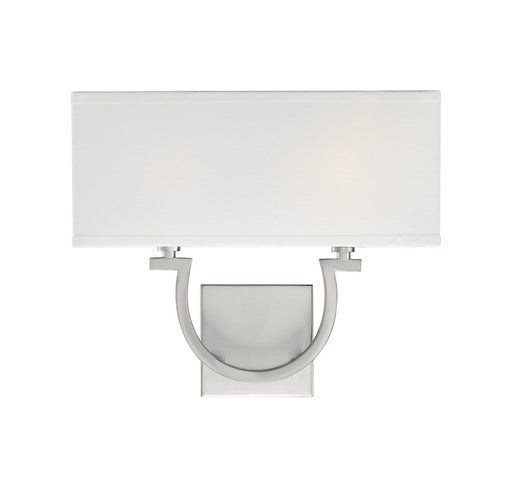 Savoy House 9-998-2-SN Two Light Wall Sconce, Satin Nickel