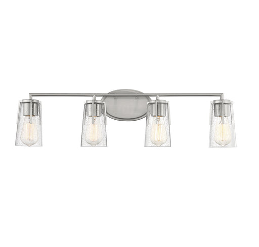 Savoy House 8-7045-4-SN Four Light Bath Bar, Satin Nickel